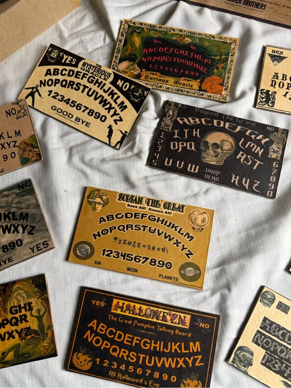 13 Talking Spirit Boards Miniature Sampler Set - Black and Red
